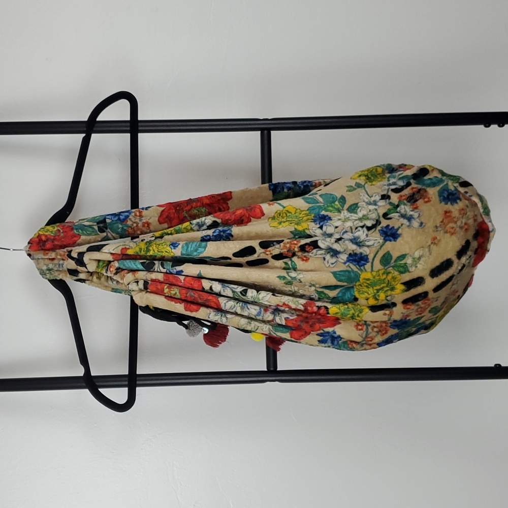 Johnny Was Plush Shoulder Bag – Multicolor Floral Bohemian Luxury